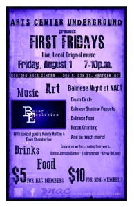 Art Center Underground presents First Fridays featuring Baker Explosion!