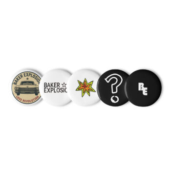 Set of pin buttons