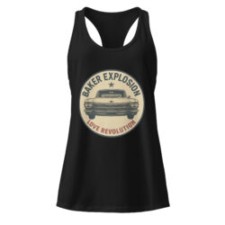 Love Revolution Cadillac Women’s fitted racerback tank top