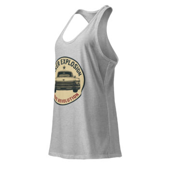 Love Revolution Cadillac Women’s fitted racerback tank top - Image 7