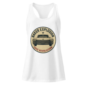 Love Revolution Cadillac Women’s fitted racerback tank top - Image 9