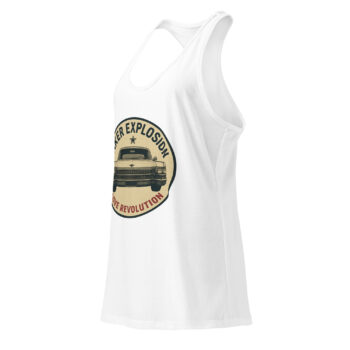 Love Revolution Cadillac Women’s fitted racerback tank top - Image 11